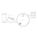 Cámara IP Domo Antivandálica de 2MP con lente de 2.8mm y 107° de apertura. Cuenta con WizSense visión nocturna de 30m micrófono integrado SMD 4.0 AI SSA IP67 PoE IK10 WDR real y E S de alarmas y audio DH-IPC-HDBW3241F-AS-S2 - SILYMX