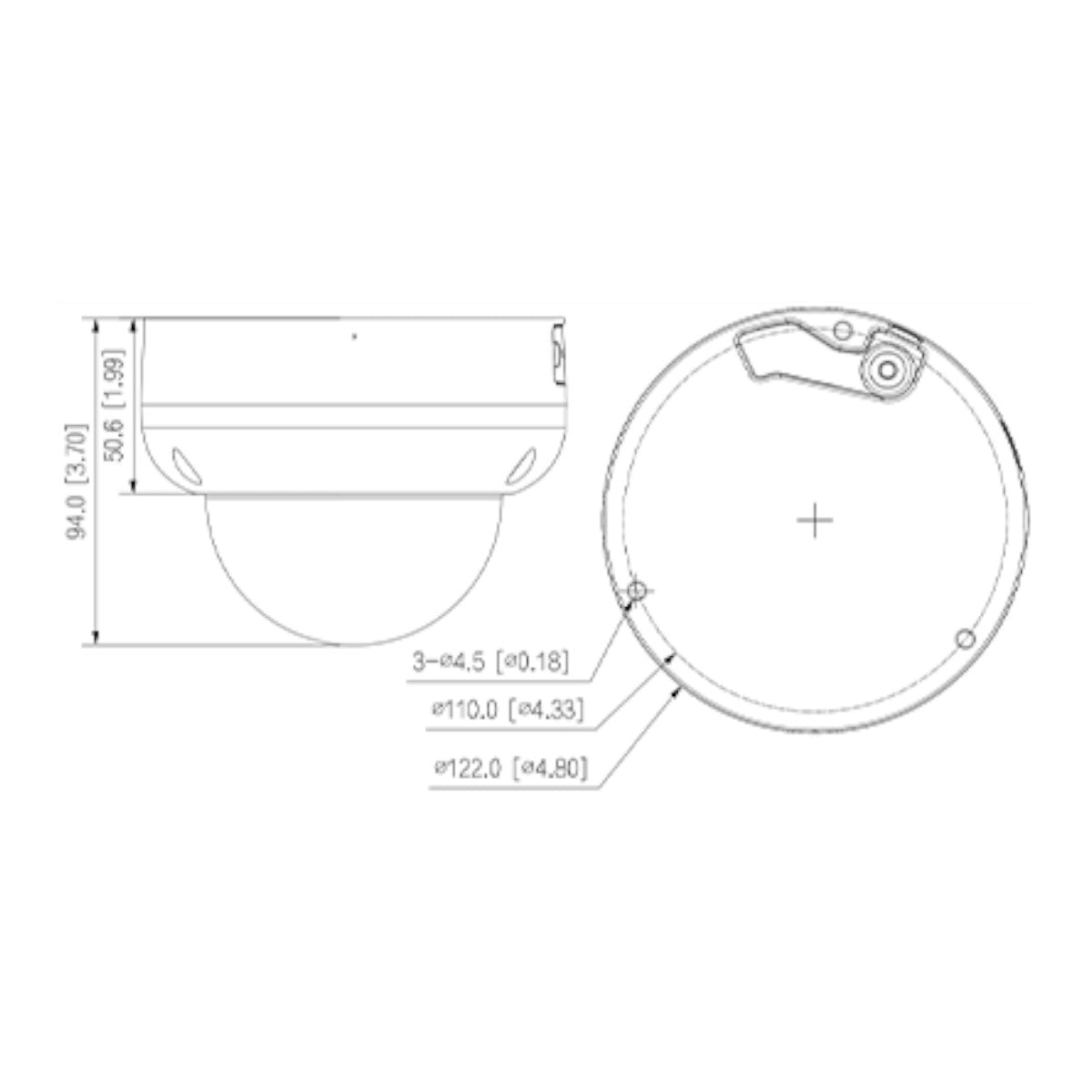 Cámara IP Domo Antivandálica ofrece una resolución de 4MP lente de 2.8mm con 101° de apertura visión nocturna IR de 50m tecnología WizMind protección IP67 IK10 salida HDMI ePoE y WDR DH-IPC-HDBW5441RP-ASE-HDMI - SILYMX