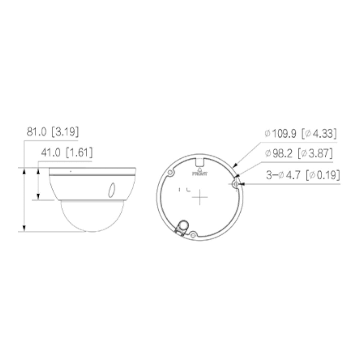 Camara IP Domo Antivandalica de 6 Megapixeles Lente de 2.8mm 30 Metros de Iluminador Dual Inteligente+Full Color SMD Plus Protección Perimetral avanzada Micrófono Integrado IP67 IK10 Ranura para MicroSD DH-IPC-HDBW2649E-S-IL - SILYMX
