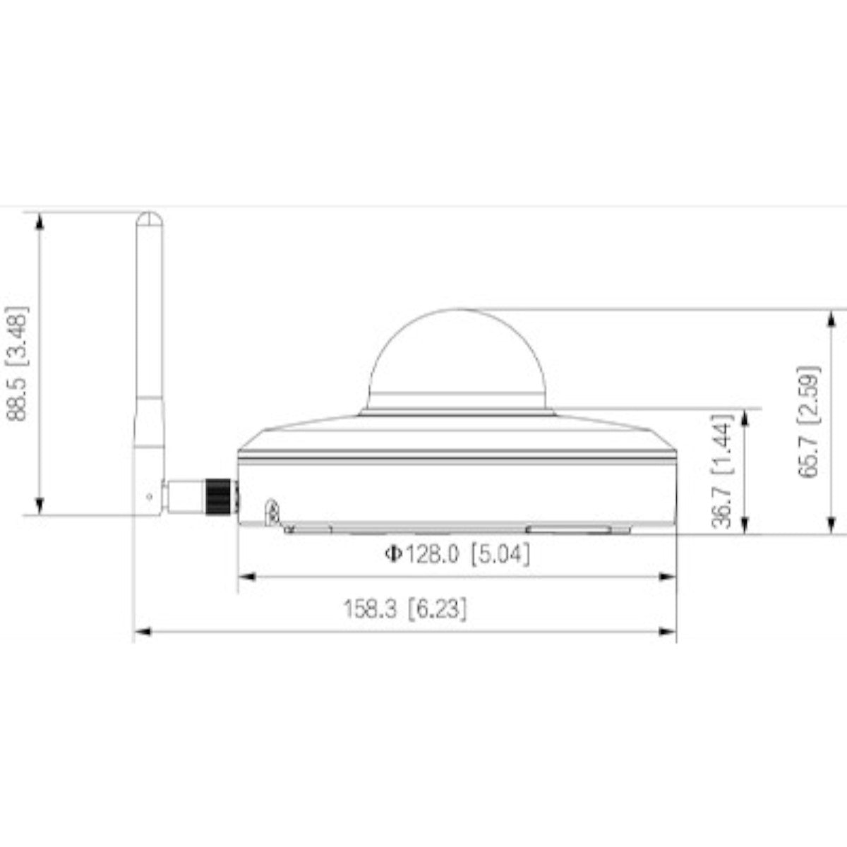 Camara IP Domo PTZ ofrece 2MP con tecnología Starlight DH-SD1A204DB-GNY-W - SILYMX