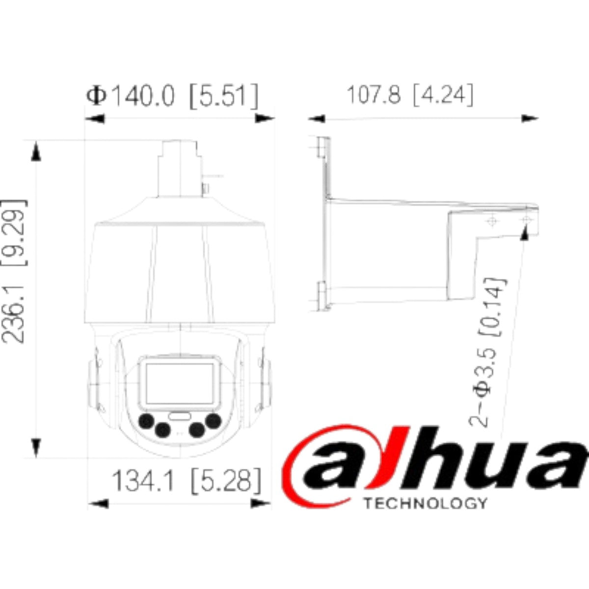 Camara Ip Ptz De 4 Mp Tioc De 5x De Zoom Óptico DH-SD3E405DB-GNY-A-PV1 - SILYMX
