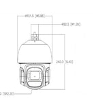 Camara Ip Ptz De 2mp Wizsense 80mts Ir Ranura Microsd DH-SD3D216NB-GNY - SILYMX