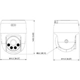 Cámara IP PT de 5MP Full Color Iluminador dual inteligente DH-SD2A500NB-GNY-A-PV - SILYMX