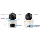 Cámara Ip Dual Lente Fijo Y Lente Pt De 5mp Cada Uno DH-HPT1539DD-STW-5E2-IL - SILYMX