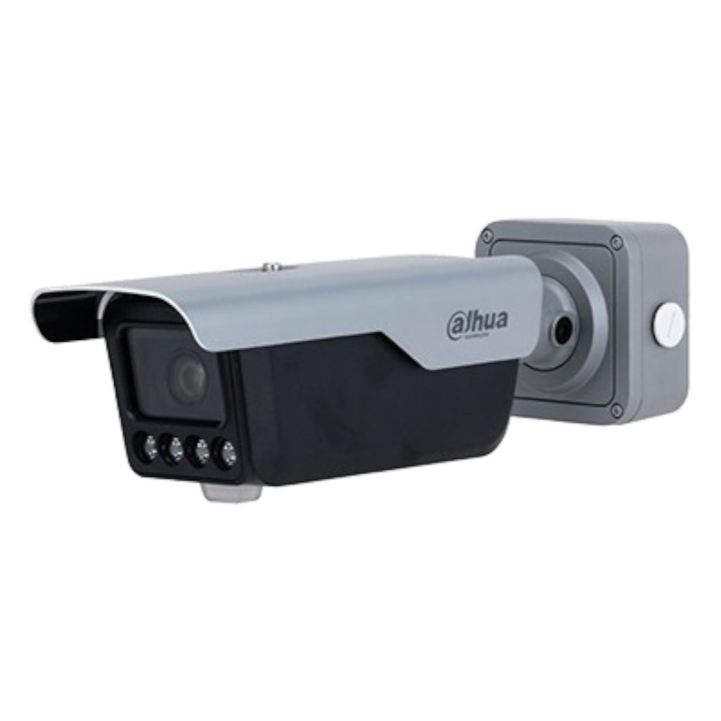 Cámara IP LPR 4 MP con lente motorizado 2.7-12mm y 4 iluminadores de 10m DHI-ITC413-PW4D-Z1 - SILYMX