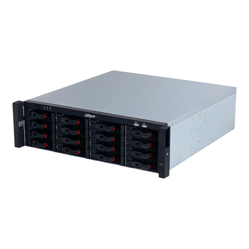 NVR WizMind de 128 canales con 2U 16HDD 1024 Mbps y RAID. Ofrece detección facial, protección perimetral, SMD Plus e IA avanzada por cámara DHI-NVR616H-128-XI - SILYMX