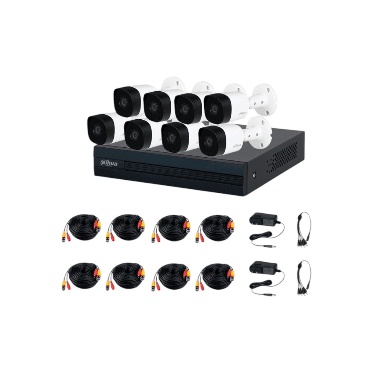 Kit De 8 Canales Dvr Cooper-i Wizsense Con Ia Y H.265+ DH-KIT/XVR1B08-I/8-B2A21N-0360B - SILYMX