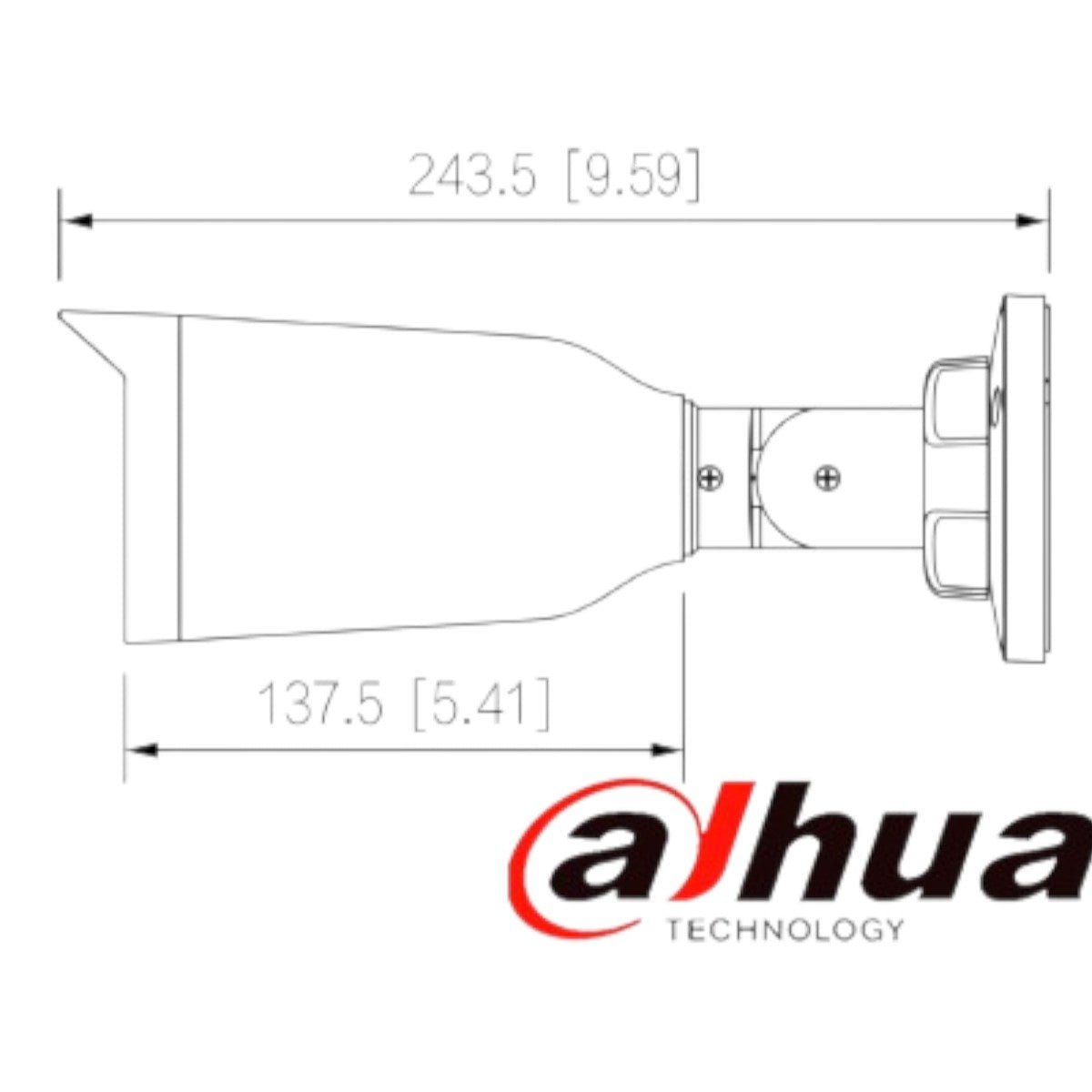 Camara Bullet De 5 Megapixeles Lente Motorizado De 2.7 A 12  DH-HAC-B3A51N-Z - SILYMX
