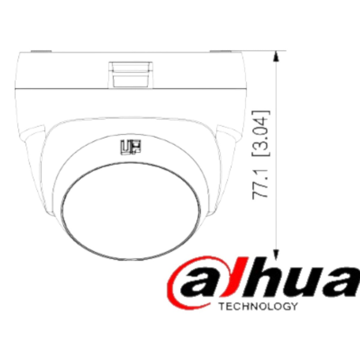 Cámara Domo De 2 Megapíxeles Lente 2.8 Mm DH-HAC-T1A21N-U - SILYMX