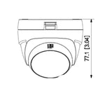 Cámara Domo de 5 Megapixeles Lente de 2.8mm 106 Grados de Apertura IR de 25 Mts Uso Interior Soporta HDCVI AHD TVI y CBVS  DH-HAC-T1A51N-U - SILYMX