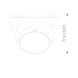 Camara Domo de 5 Megapixeles 106 Grados de Apertura  Metalica  Lente de 2.8 mm  IR de 30 Metros  Soporta: CVI, AHD, TVI y CVBS DH-HAC-T2A51N-U - SILYMX