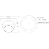Cámara Domo Fullcolor 2 Mp Ente 2.8mm 103° Micrófono Ip67 DH-HAC-HDW1209TLQN-A-LED-S3 - SILYMX