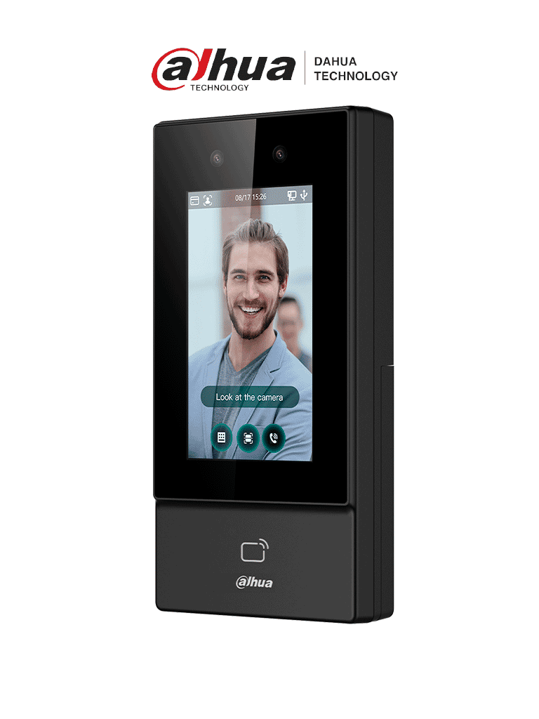 Control de Acceso para Exterior con Reconocimiento Facial DHI-ASI6213S-D - SILYMX