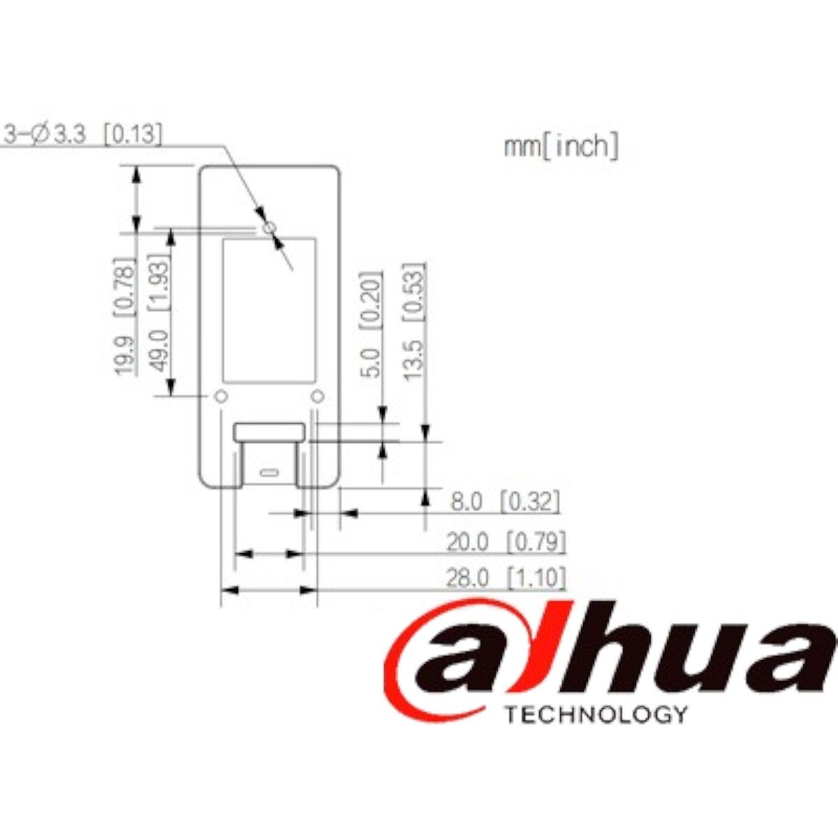 Lectora de tarjetas Mifare 13.56 MHz Para exteriores DHI-ASR1200E - SILYMX