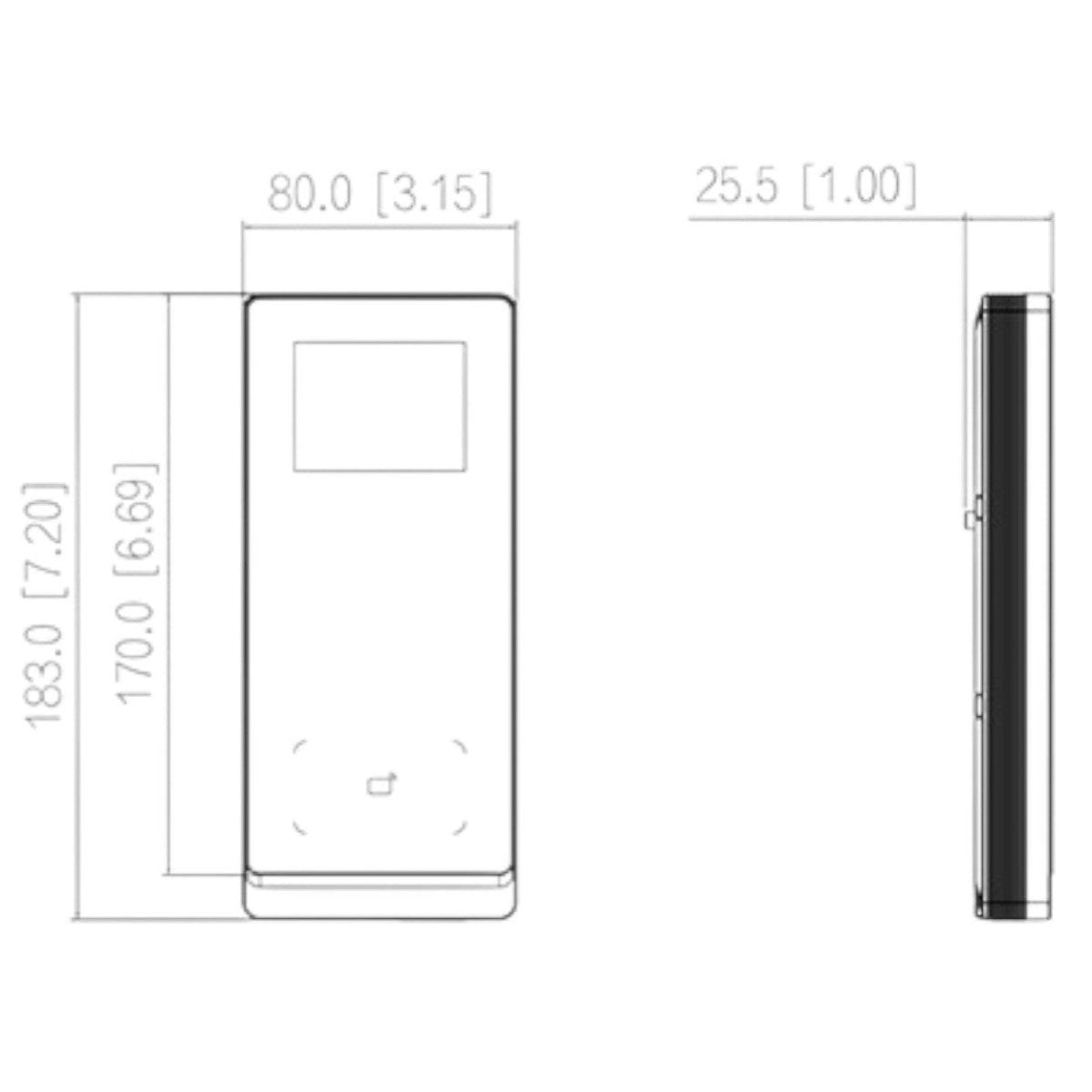 Control de AccesoDAHUAASI2201H-DWControl de Acceso Tarjeta y Teclado LCD 2.4" WiFi Ethernet 30000 Usuarios Dahua ASI2201H - DW - SILYMX