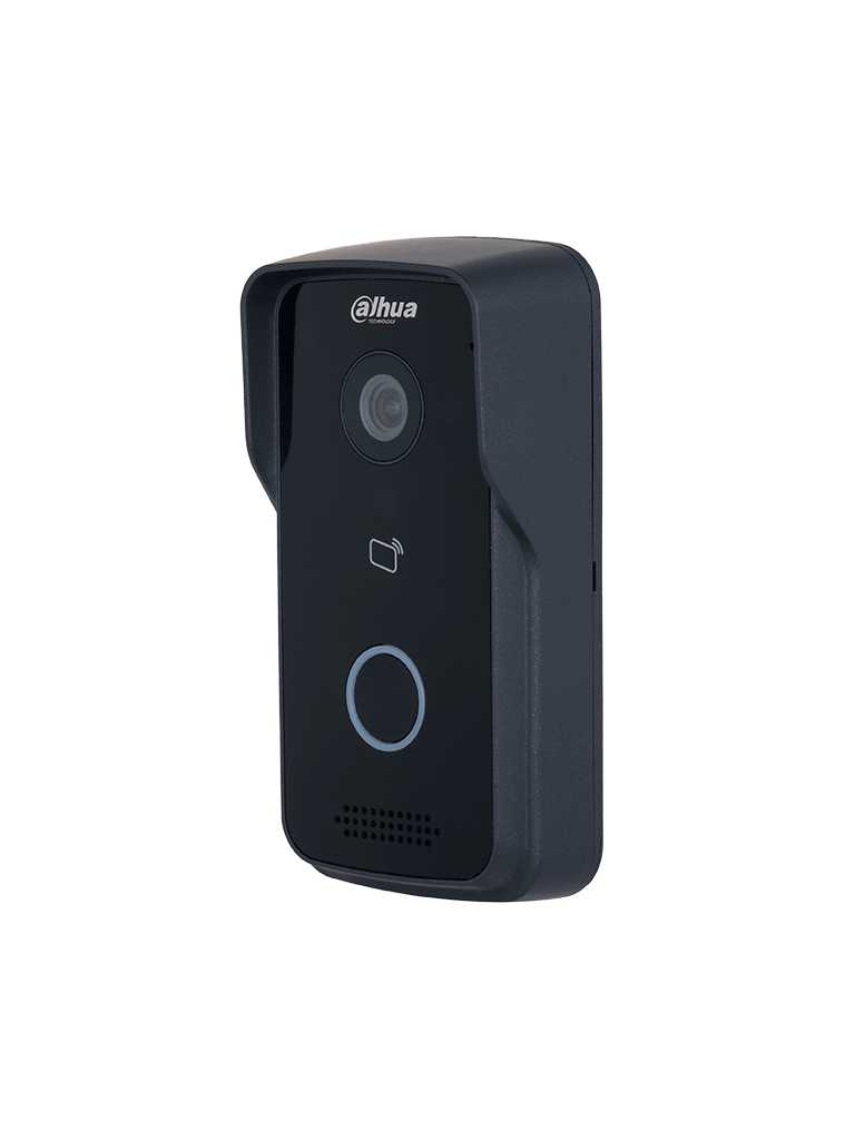 Kit de videoportero IP con monitor táctil de 7 de 8GB de memoria embebida soporte para alarmas 6 1 frente de calle con apertura remota y tarjetas Mifare IC Card Incluye un switch PoE de 4 puertos 10 100 DHI-KTP02 - SILYMX