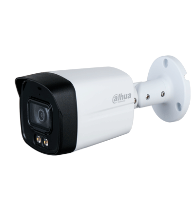 Camara Bullet HDCVI 4K Iluminador Dual Inteligente Full Color Lente 2.8mm IP67 WDR Dahua DH-HAC-HFW1801TLMN-IL-A - SILYMX