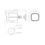 Cámara Bullet 4k Full Color 8 Megapíxeles Lente De 2.8mm DH-HAC-HFW1809TLMN-A-LED - SILYMX