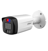 Camara Bullet HDCVI 5MP Lente 2.8mm IR 40m Luz Roja y Azul Dahua DH-HAC-ME1509THN-A-PV-0280B-S2 - SILYMX