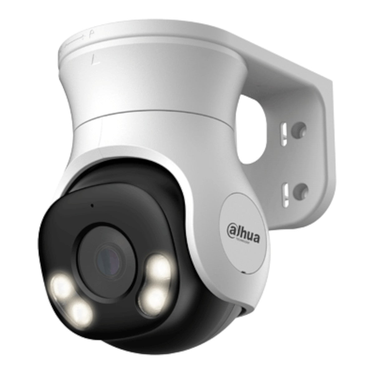 Cámara PT de 2 Megapíxeles HDCVI Full Color Lente de 2.8 mm 106 Grados de Apertura Microfono Integrado 40 Metros de Iluminación LED Super Adapt WDR Real de 130 dB IP66 DH-HAC-PT1239AN-A-LED - SILYMX