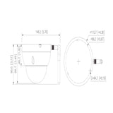 Camara IP Domo Wifi de 2 Megapixeles Lente de 2.8 mm 100 Grados de Apertura IR de 30 Metros Ranura para MicroSD IP67 Antivandálica Ik10 Detección de Humanos SMD Hasta 80 Metros de Alcance en Area Abierta DH-IPC-HDBW1230DE-SW - SILYMX