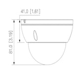 Cámara IP Domo Antivandálica 4k 8 Megapíxeles Lente de 2.8mm 106 Grados de Apertura H.265+ WDR Real de 120 dB IR de 30 Mts Video analíticos con IVS IP67 IK10 PoE Ranura para MicroSD DH-IPC-HDBW2841E-S - SILYMX