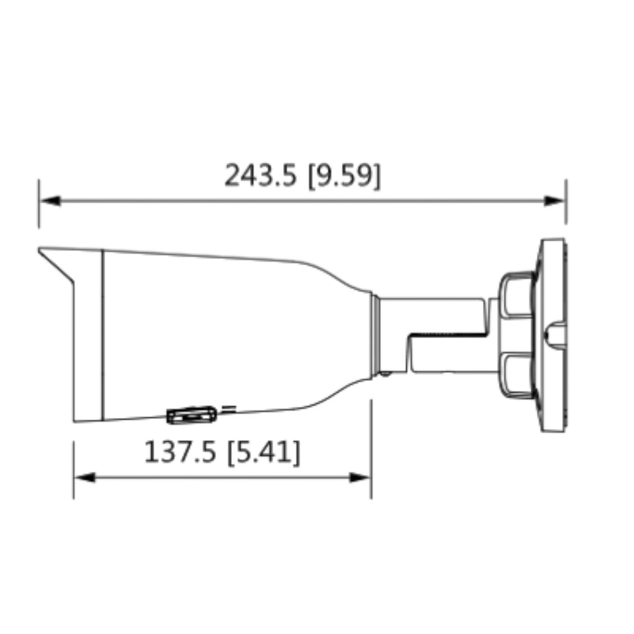 DAHUA IPC-HFW1230T1N-ZS - Camara IP Bullet de 2 Megapixeles/ Lente Motorizado de 2.8 a 12mm/ H.265+/ IR de 50 Mts/ IP67/ PoE/ Ranura para MicroSD/ DWDR/ 3D DR/ HLC/ BLC/ - SILYMX