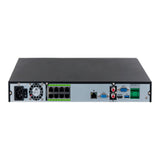 NVR IP con tecnología Acupick y WizSense 16 canales 1U con 8 PoE 2 HDD H.265+/H.265 384 Mbps reconocimiento y detección facial protección perimetral SMD Plus IA por cámara ANPR mapa de calor conteo de personas y metadatos DHI-NVR5216-8P-EI - SILYMX