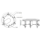 Soporte De Montaje En Techo Aplicable A Cámaras Domo DH-PFB5201C - SILYMX
