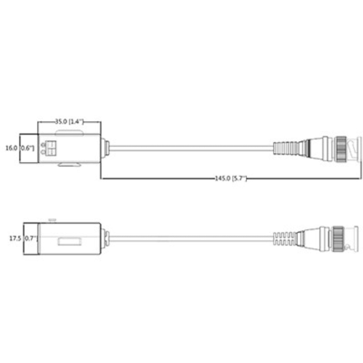 Par De Transceptores Pasivos Hdcvi Compatibles Con Ahd Tvi DH-PFM800-E - SILYMX