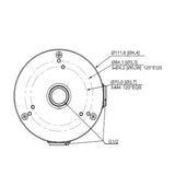 Caja de Conexiones Metálica Compatible con Domo y Bala Consulte la Selección de Accesorios Series: HAC-HDW1200123015001220SL, IPC-T1B2040 IPC-T1B20-L  HAC-HDW1801TL-A HAC-HDW1200TL-AEntre Otras Uso Interior DH-PFA13G - SILYMX
