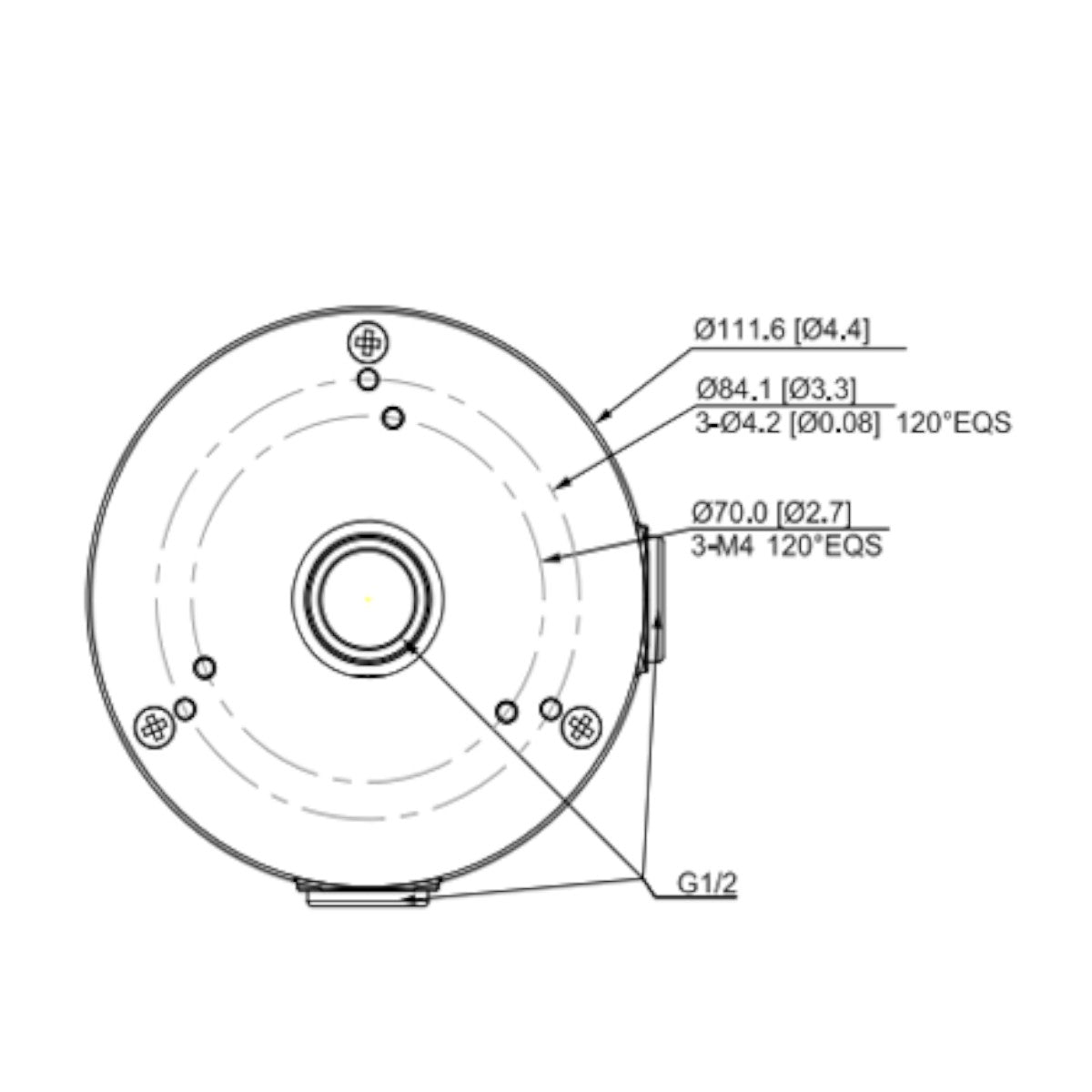 Caja de Conexiones Metálica Compatible con Domo y Bala Consulte la Selección de Accesorios Series: HAC-HDW1200123015001220SL, IPC-T1B2040 IPC-T1B20-L  HAC-HDW1801TL-A HAC-HDW1200TL-AEntre Otras Uso Interior DH-PFA13G - SILYMX