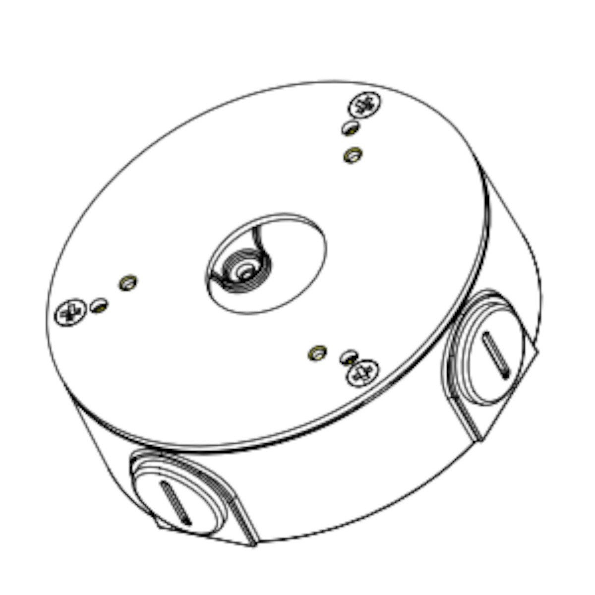 Caja de Conexiones Metálica Compatible con Domo y Bala Consulte la Selección de Accesorios Series: HAC-HDW1200123015001220SL, IPC-T1B2040 IPC-T1B20-L  HAC-HDW1801TL-A HAC-HDW1200TL-AEntre Otras Uso Interior DH-PFA13G - SILYMX