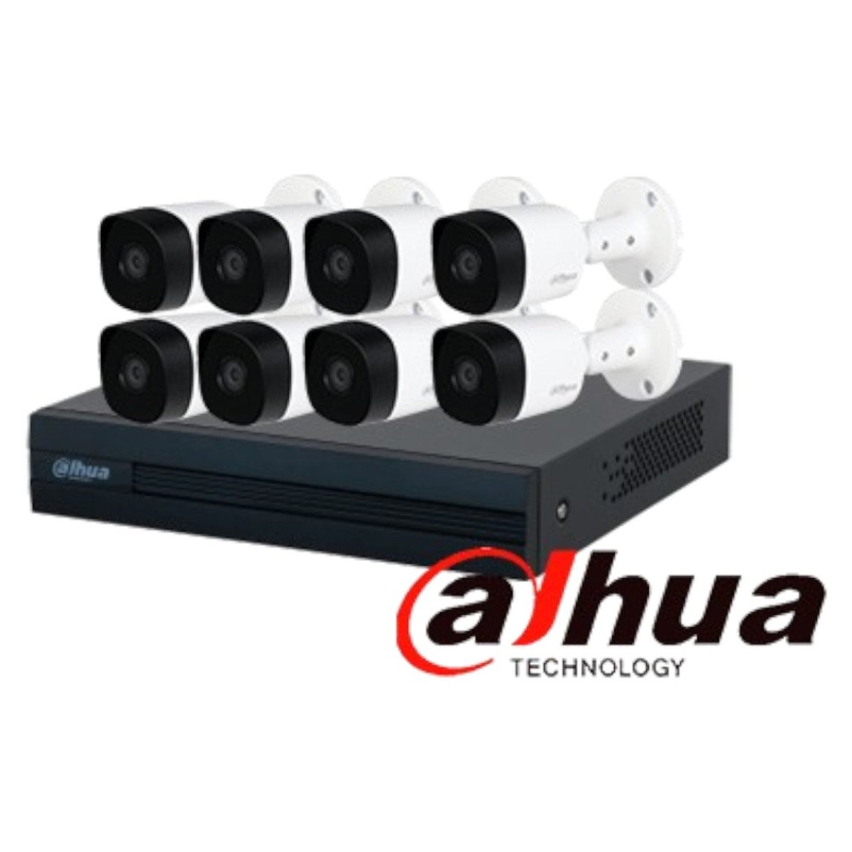 Kit De 8 Canales Dvr Cooper-i Wizsense Con Ia Y H.265+ DH-KIT/XVR1B08-I/8-B2A21N-0360B - SILYMX