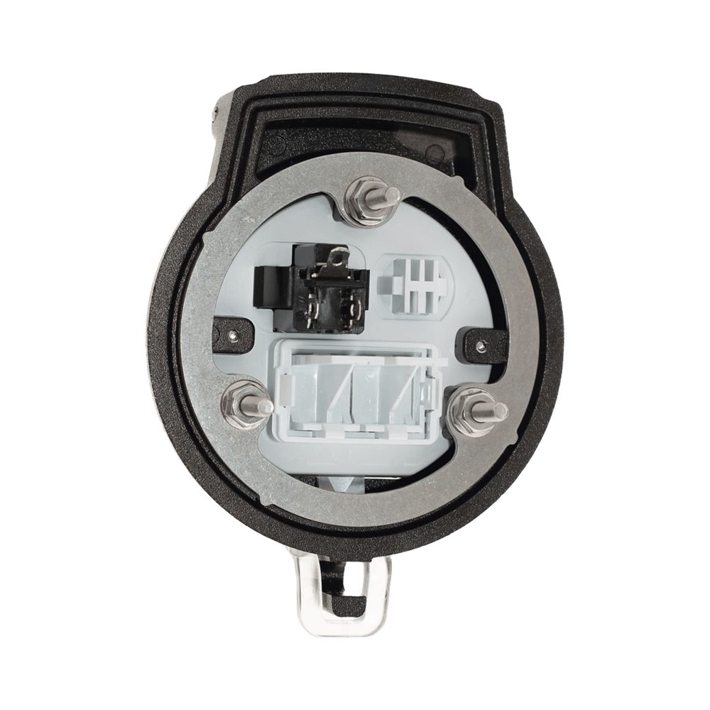 Dispositivo Circular de Puertos de Acceso a Datos Con Dos Espacios Para Módulos Mini-Com y Un Receptáculo NEMA 5-15R - SILYMX