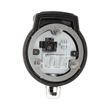 Dispositivo Circular de Puertos de Acceso a Datos Con Dos Espacios Para Módulos Mini-Com y Un Receptáculo NEMA 5-15R - SILYMX