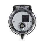 Dispositivo Circular de Puertos de Acceso a Datos Con Dos Espacios Para Módulos Mini-Com y Un Receptáculo NEMA 5-15R - SILYMX