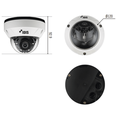 DOMO IP 8MP (INTELLIGENT CODEC) LENTE FIJO 3.3 MM IK10/IP67 IR 20 M ENTRADA/SALIDA DE ALARMA POE ICR DIA/NOCHE MICROSD (256 GB) VIDEOANALITICOS EMBEBIDOS DC-D4811WRX - SILYMX