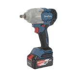 Llave de Impacto Inalámbrica de 20 V, incluye 2 Baterías de 5.0 AH, Cargador y Estuche plástico. 