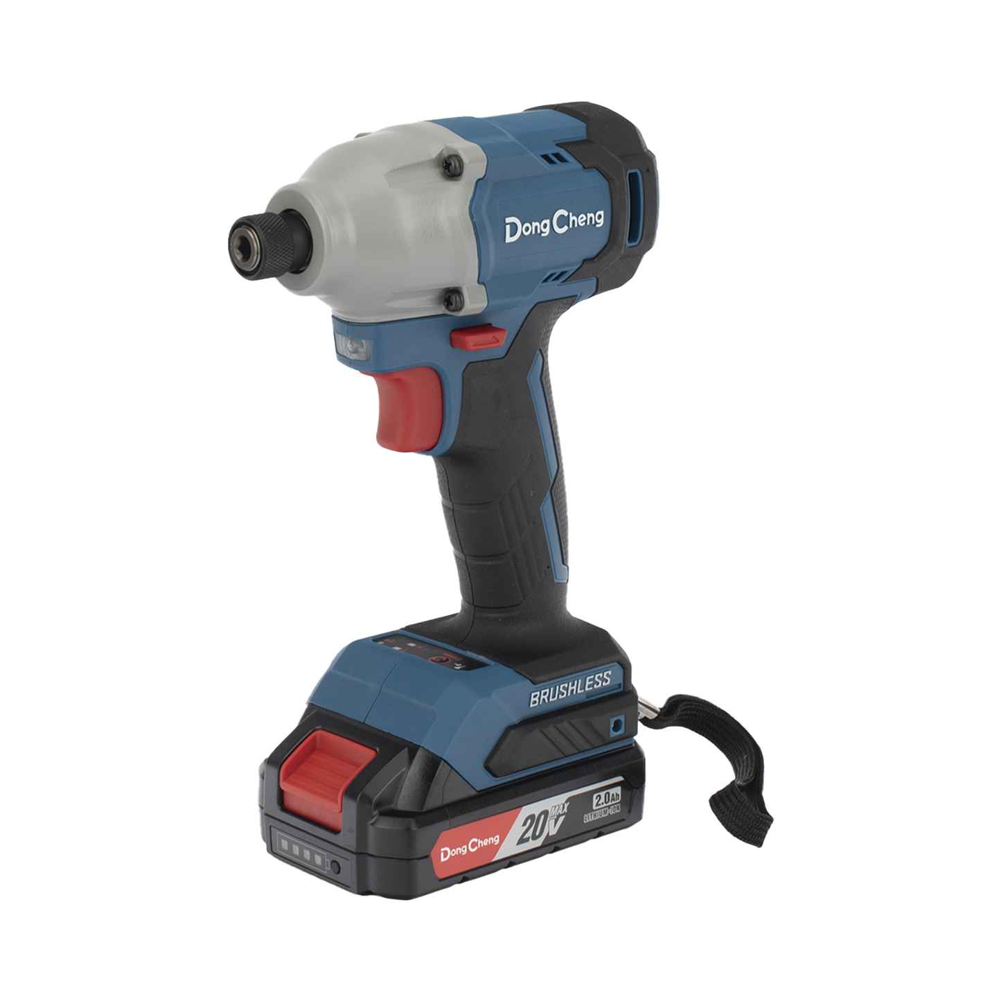 Atornillador de Impacto Inalámbrico 20V / Motor Brushless / Portabrocas Hexagonal 1/4 in / 90-180 Nm Torque / Batería 2.0Ah con Maletín