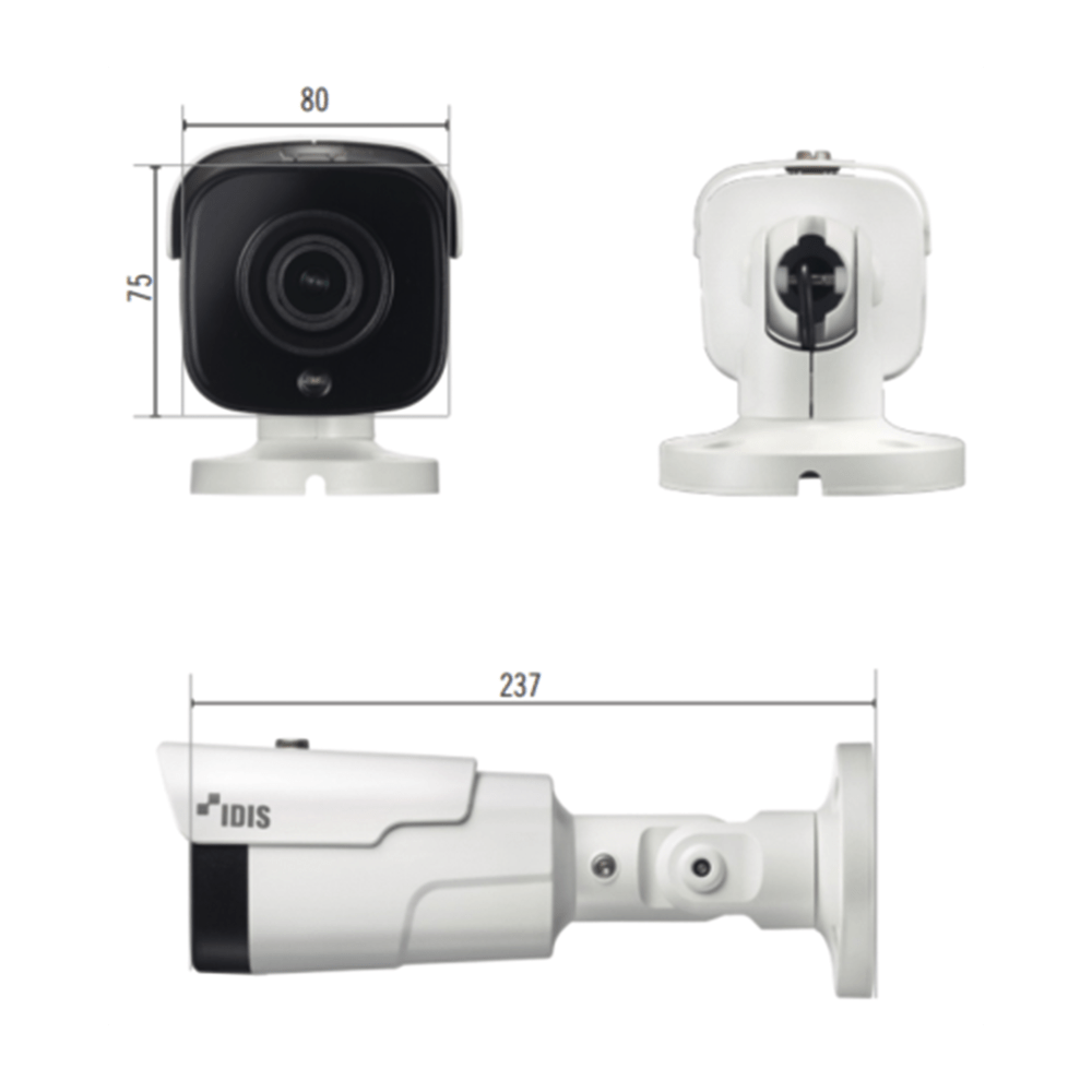 Bala IP 8 MP IK10/IP67 IR 40 M Entrada Salida de Alarma POE Audio de Dos Vias MicroSD (256 GB) DC-T4831HRX - SILYMX