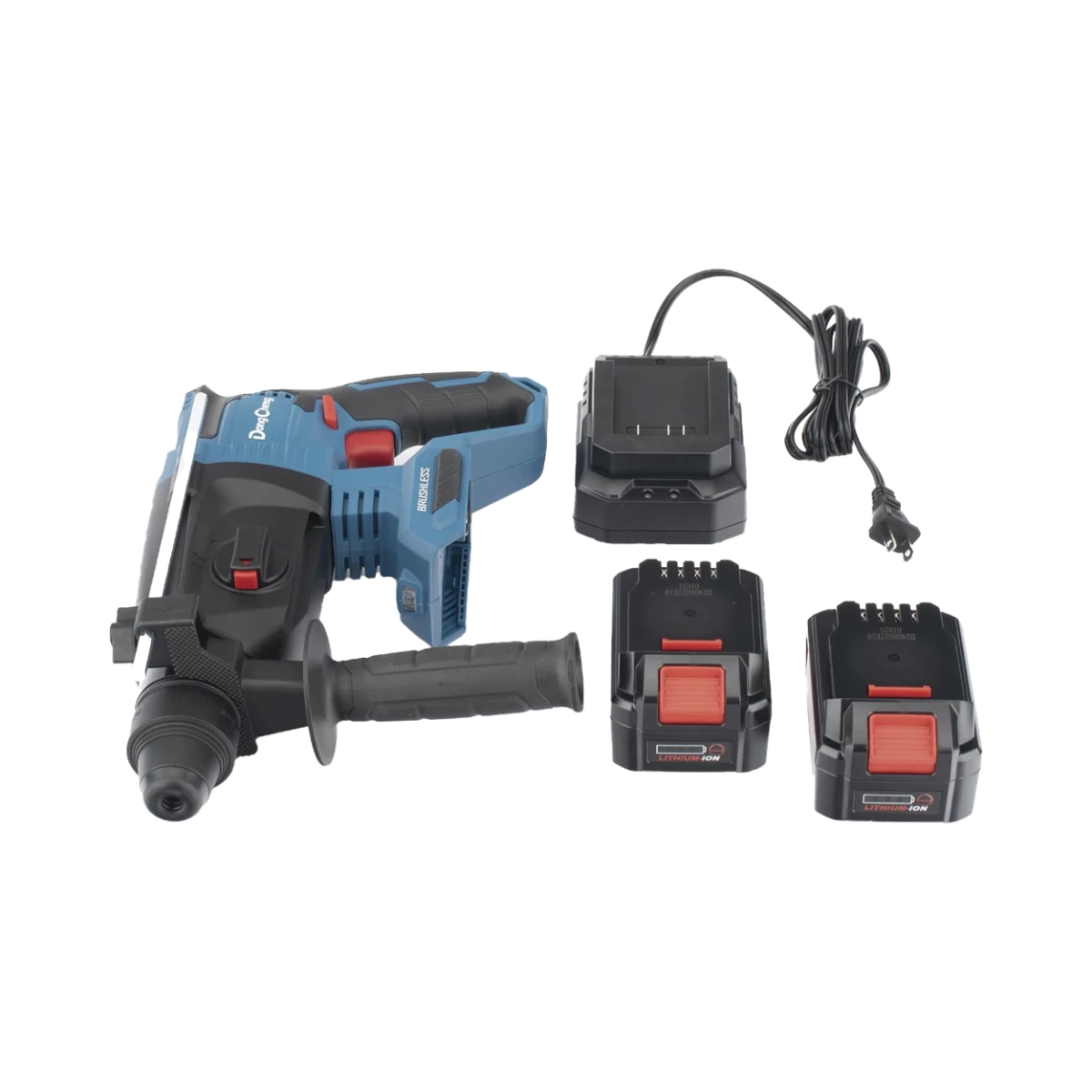 HerramientasDONGCHENGDCZ-C0424-EMMartillo Perforador Inalámbrico SDS - PLUS 20V 2.7J Motor Brushless 2 Baterías 4.0Ah DONGCHENG DCZ - C0424 - EM - SILYMX