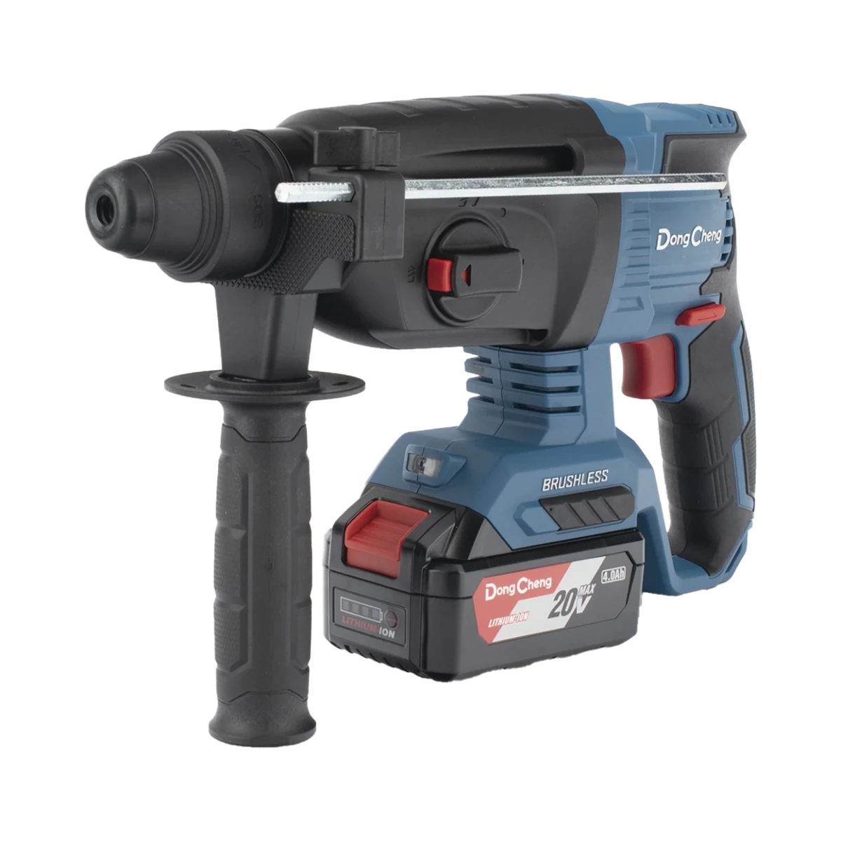HerramientasDONGCHENGDCZ-C0424-EMMartillo Perforador Inalámbrico SDS - PLUS 20V 2.7J Motor Brushless 2 Baterías 4.0Ah DONGCHENG DCZ - C0424 - EM - SILYMX