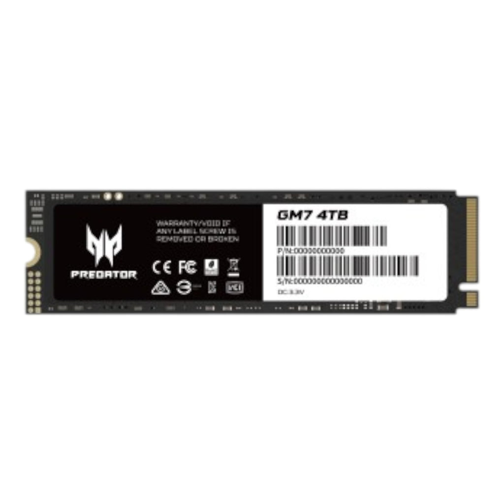 Ssd Predator unidad de estado solido Gm7 4 Tb Pci Express 4.0 7400 Mb/S 6500 Mb/S