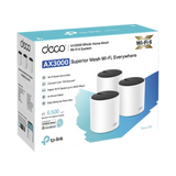 Kit TP-LINK Deco X55 (3 Pack) · Wi-Fi 6 Mesh AX3000 · Doble Banda · 3 Puertos Gigabit · HomeShield · App Deco - SILYMX