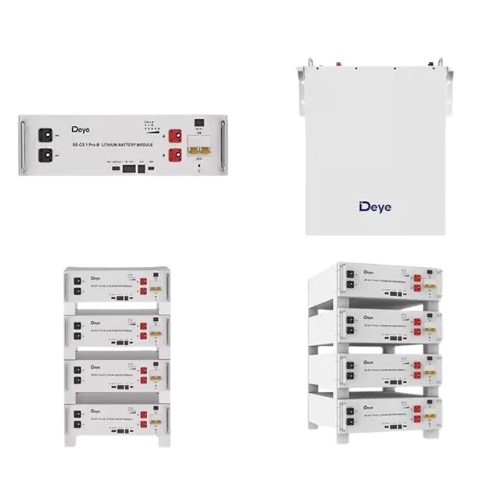 BateriasDEYEDEY-LFP-5.12kWhBateria Litio 51.2V 100Ah 5.12kWh LiFePO4 6000 Ciclos 10 Años Garantia Deye SE - G5.1 Pro - B - SILYMX