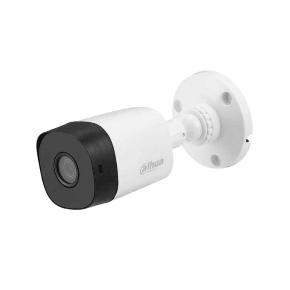 Camara Bullet Dahua de 2 Megapixeles 1080p Lente de 2.8 mm 100 Grados de Apertura IR de 20 Metros IP67 CVI/TVI/AHD y CVBS DH-HAC-B1A21N