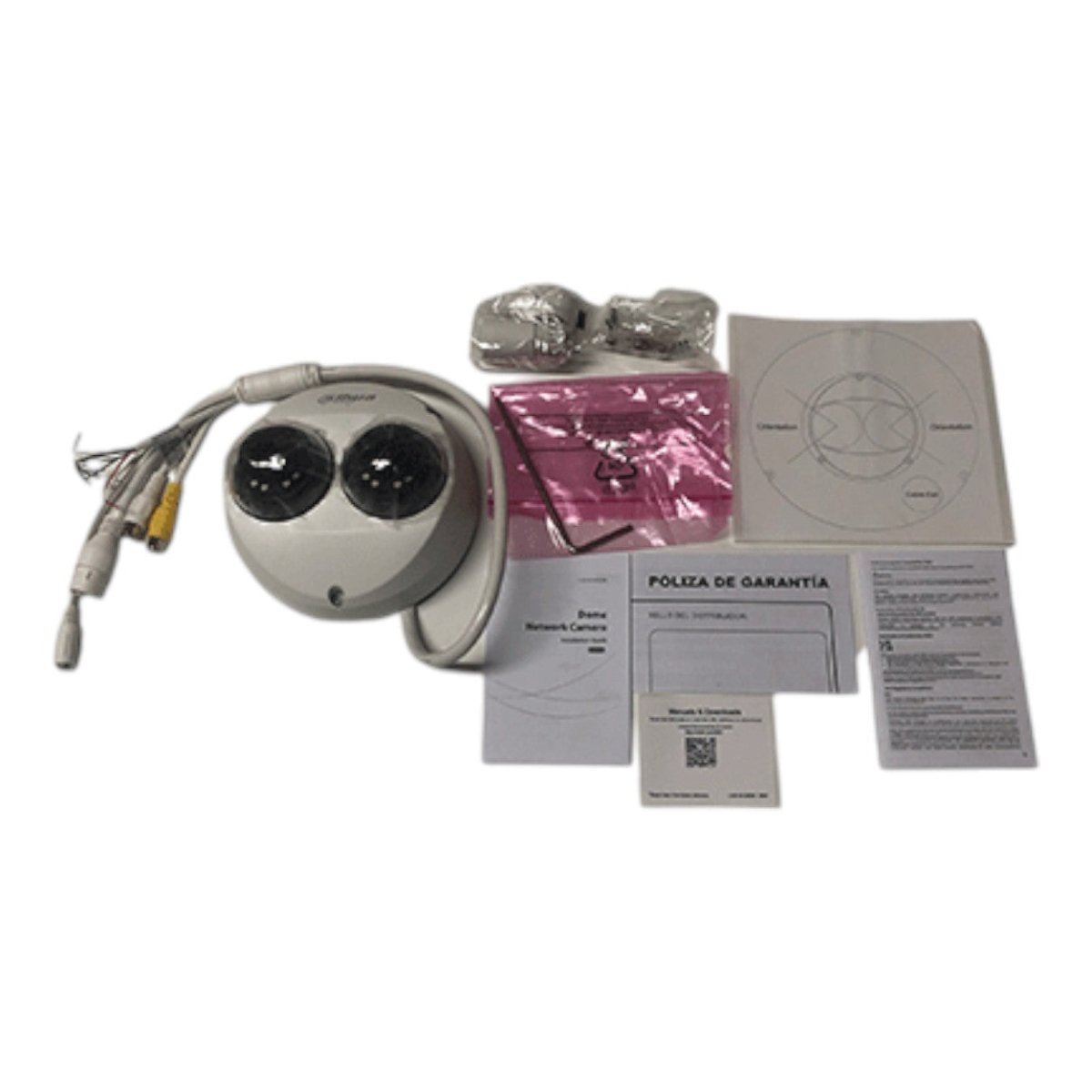 Cámara IP Domo de 4 MP con lente de 2.8mm y ángulo de 95° ideal para multivisión. Ofrece IR de 30m tecnología WizMind detección facial protección perimetral Starlight PoE WDR H.265+ IP67 IK10 micrófono y E S de alarma DH-IPC-HDBW5441F-AS-E2 - SILYMX