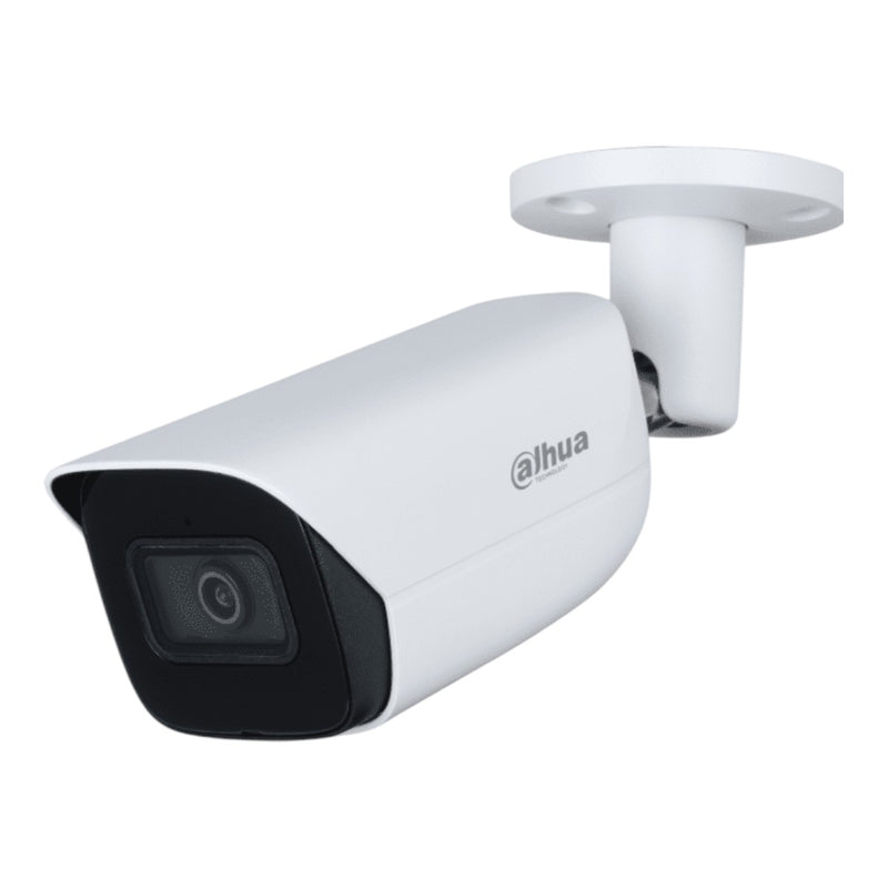 Camara IP Bullet de 4 Megapíxeles con IA WizSense Lente de 2.8mm 107 Grados de Apertura Microfono Integrado IR de 50 Metros 1 E&S de Alarmas y Audio SMD 4.0 AI SSA Ranura MicroSD IP67 PoE WDR Real DH-IPC-HFW3441E-AS-S2 - SILYMX
