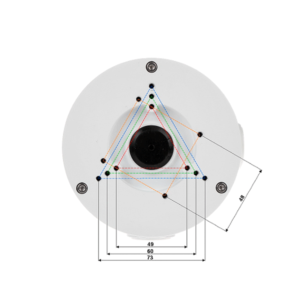 Caja de conexiones para camaras DAHUA compatible con series HFW6 / HFW10 / HFW4 / HFW5 / HFW9 / HDW9 / HDW8 / HDW7 / HDW6 / T3A / HDW10 / HDPW / T2A / HDW2 / T1A / HDW4 - SILYMX
